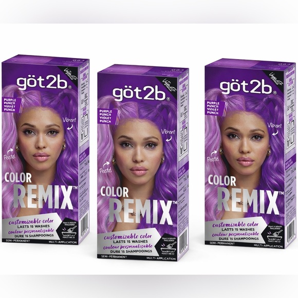 Got2b Other - Got2b - 3pack - Color Remix Purple Hair Dye